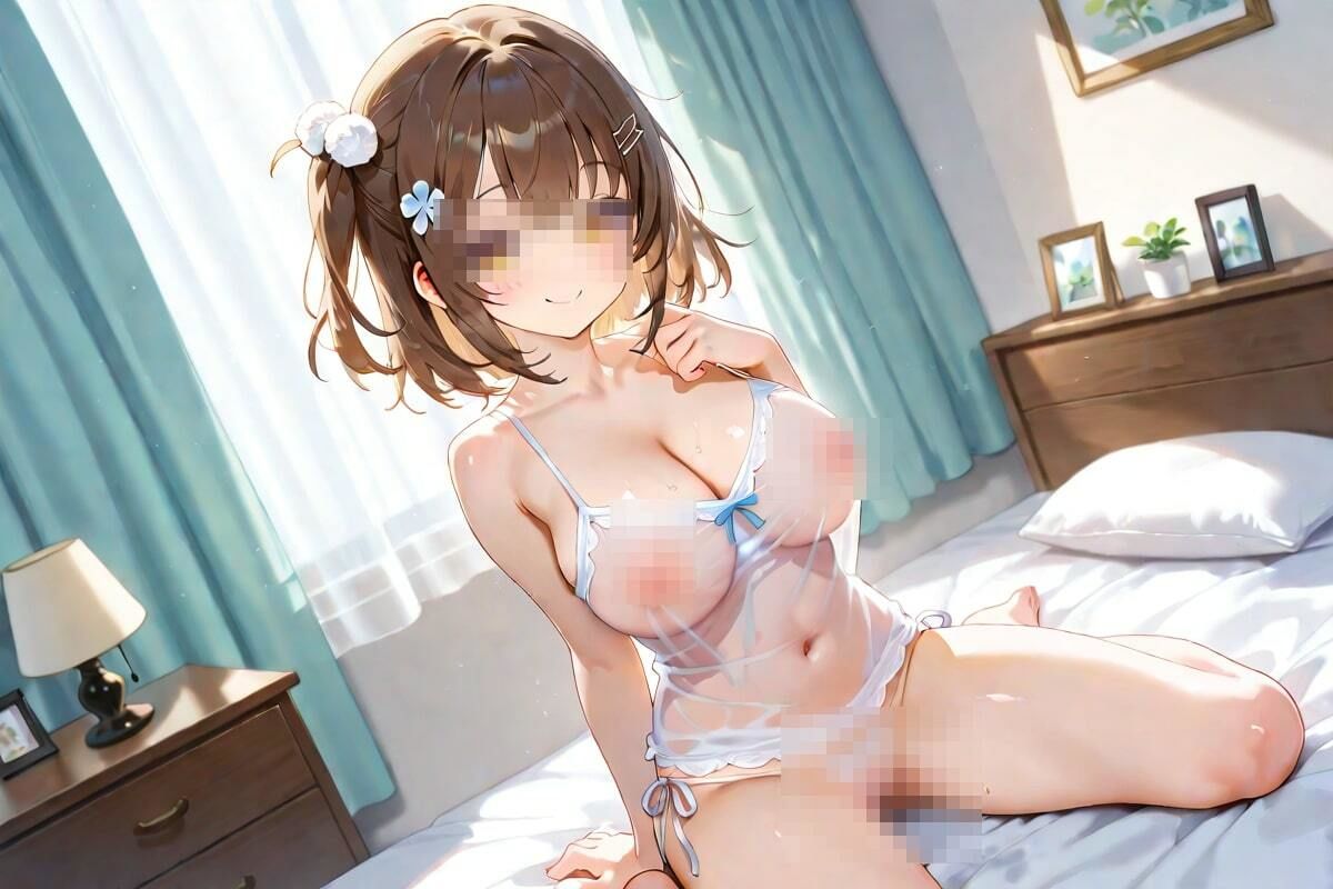 サンプル画像4:シースルー衣装で彼氏を誘惑(AI幻想工房) [d_511464]