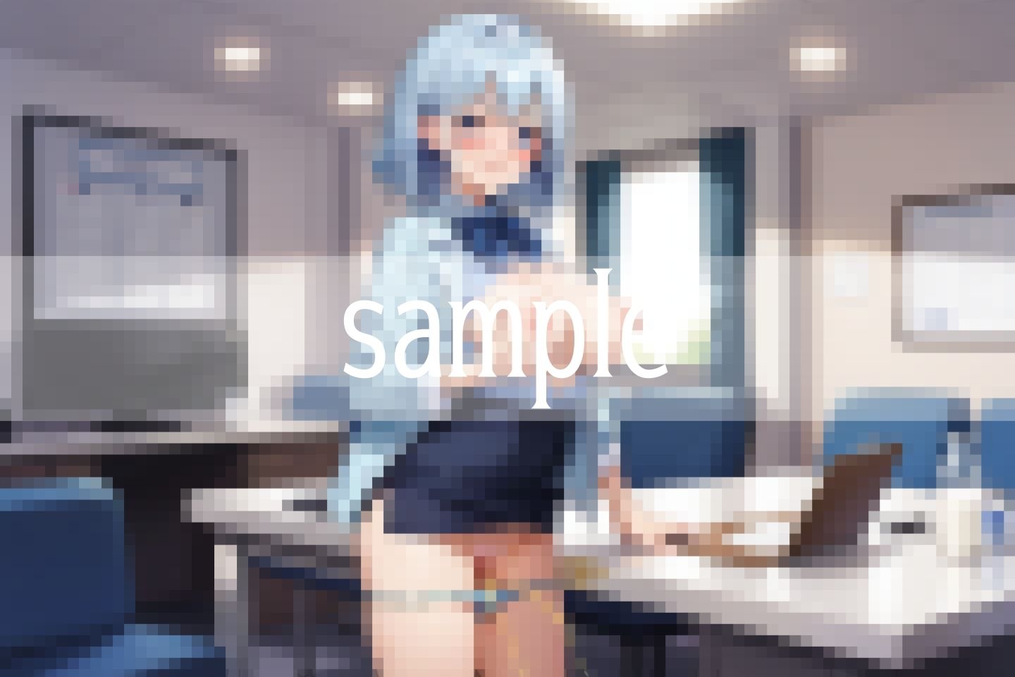 えっちなOL達の秘密のインタビューで失禁の画像5