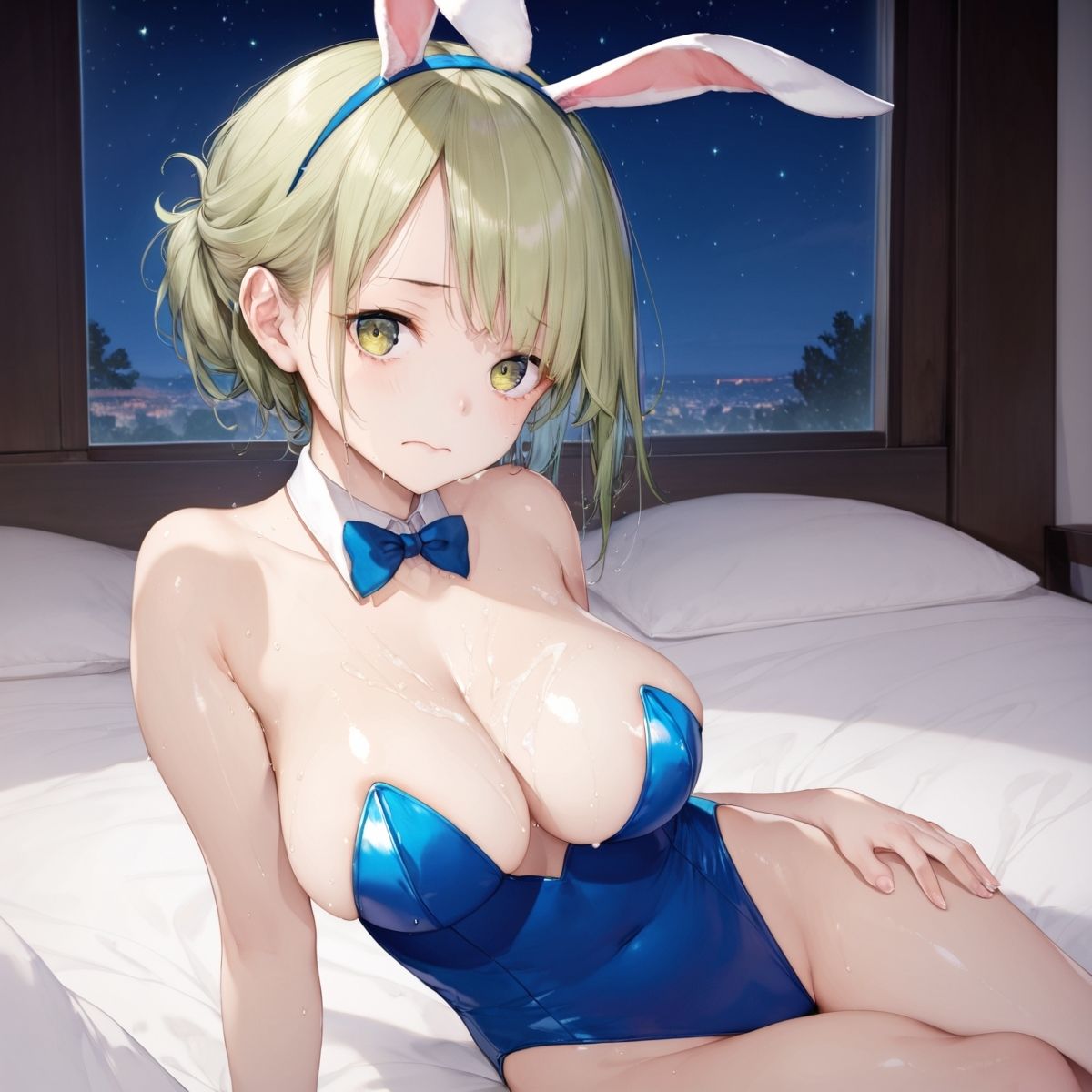 サンプル画像2:色白陰キャ巨乳バニー！夜の性接待！パート1(いろいろ屋) [d_511623]