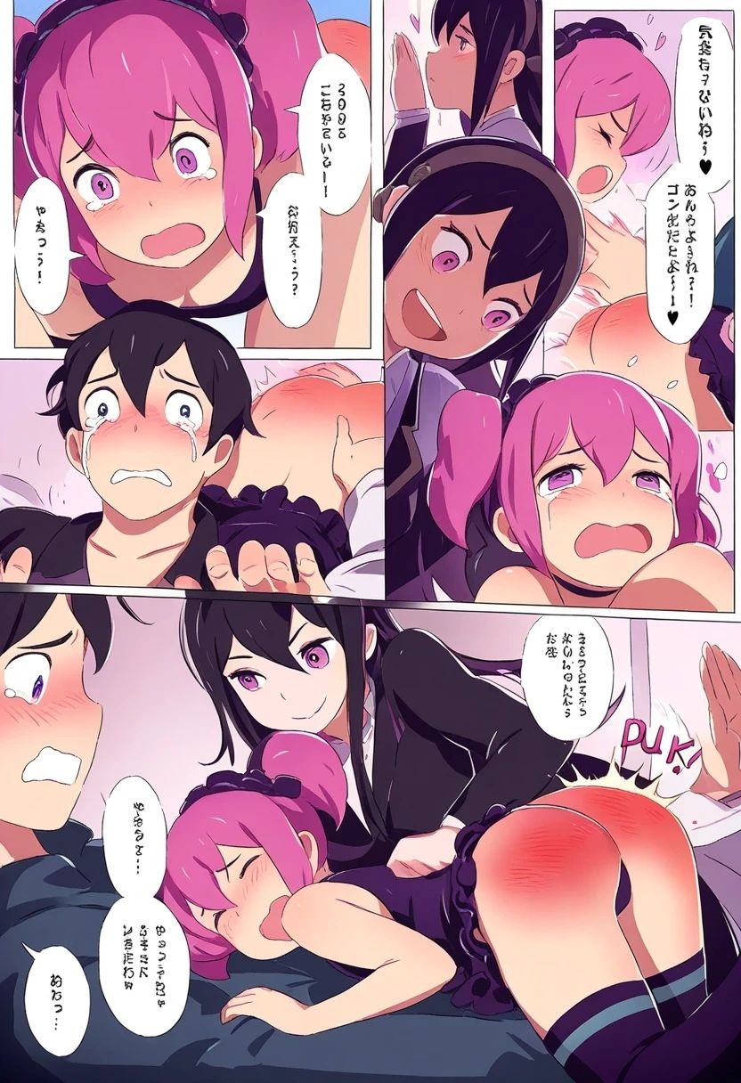 悪い子はお尻ぺんぺんのお仕置きです!第4弾スパンキングイラスト100枚のサンプル画像 6