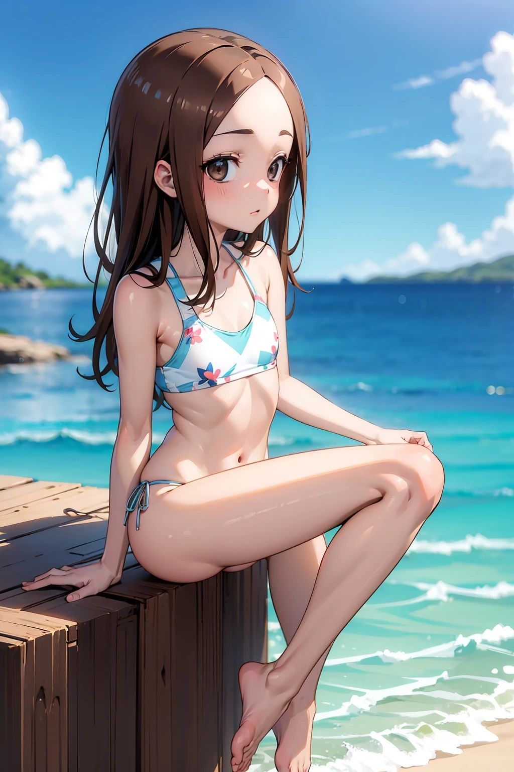 サンプル画像3:高〇さん  ネイビービキニ（130枚）(ひぐまアート) [d_512060]