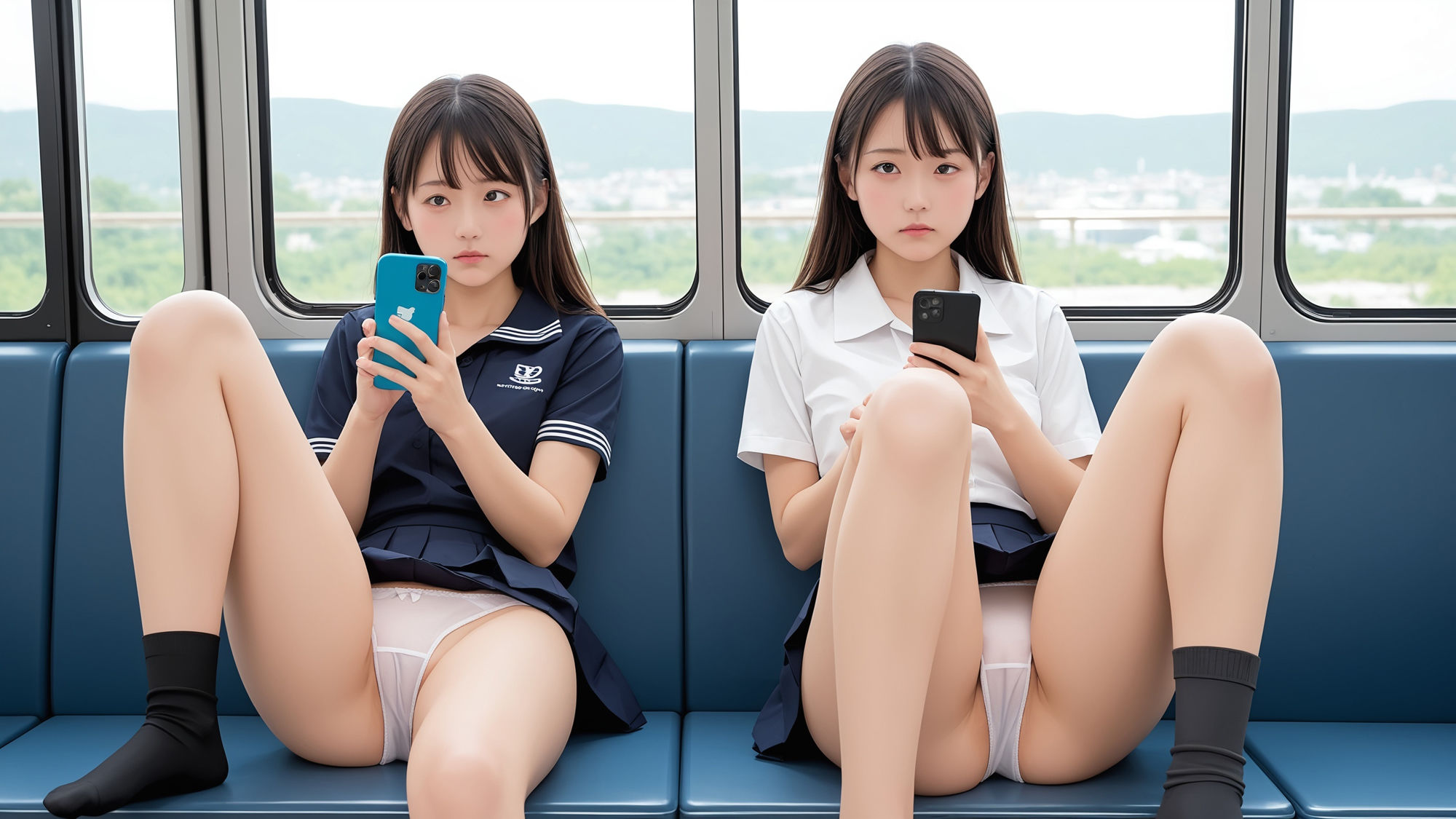 サンプル画像5:スマホばかり観て「ぼぉ〜と生きている」制服女子  150p(SakuraBooks) [d_512134]