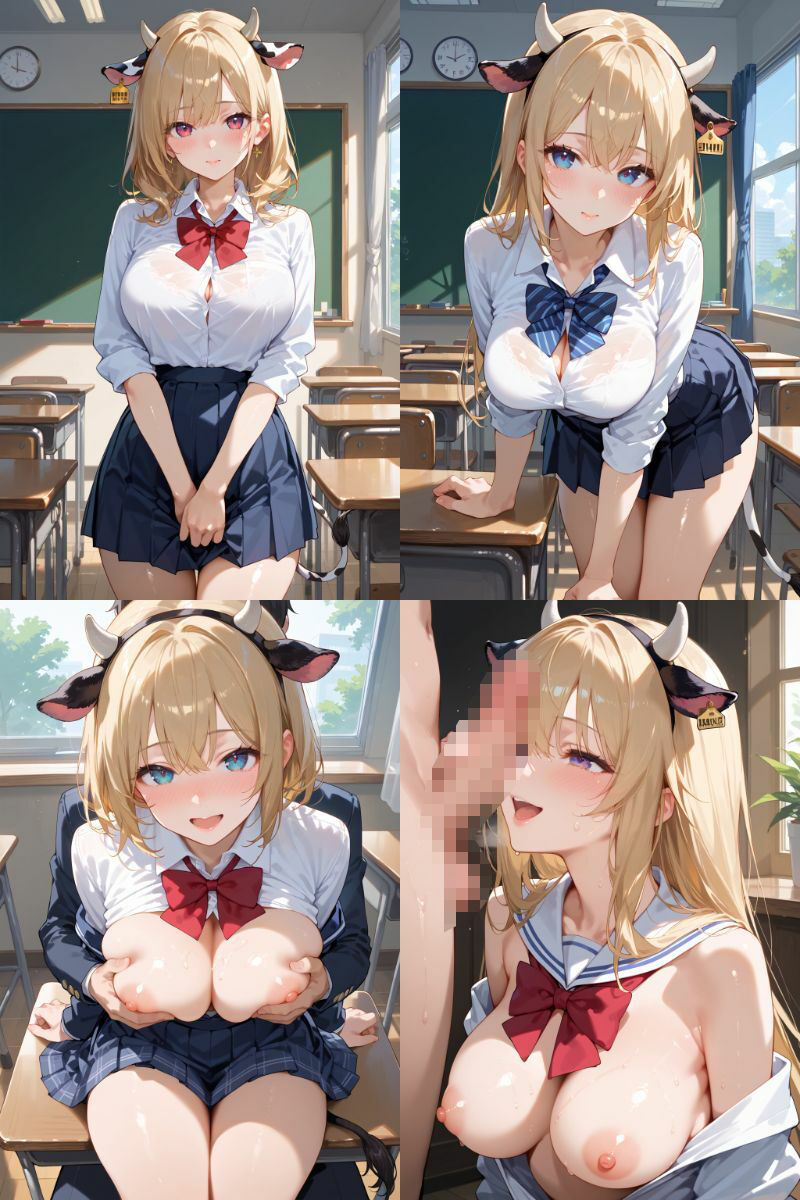 サンプル画像2:ケモミミ？の楽園 うし 制服編(ツースリーステーション) [d_512180]