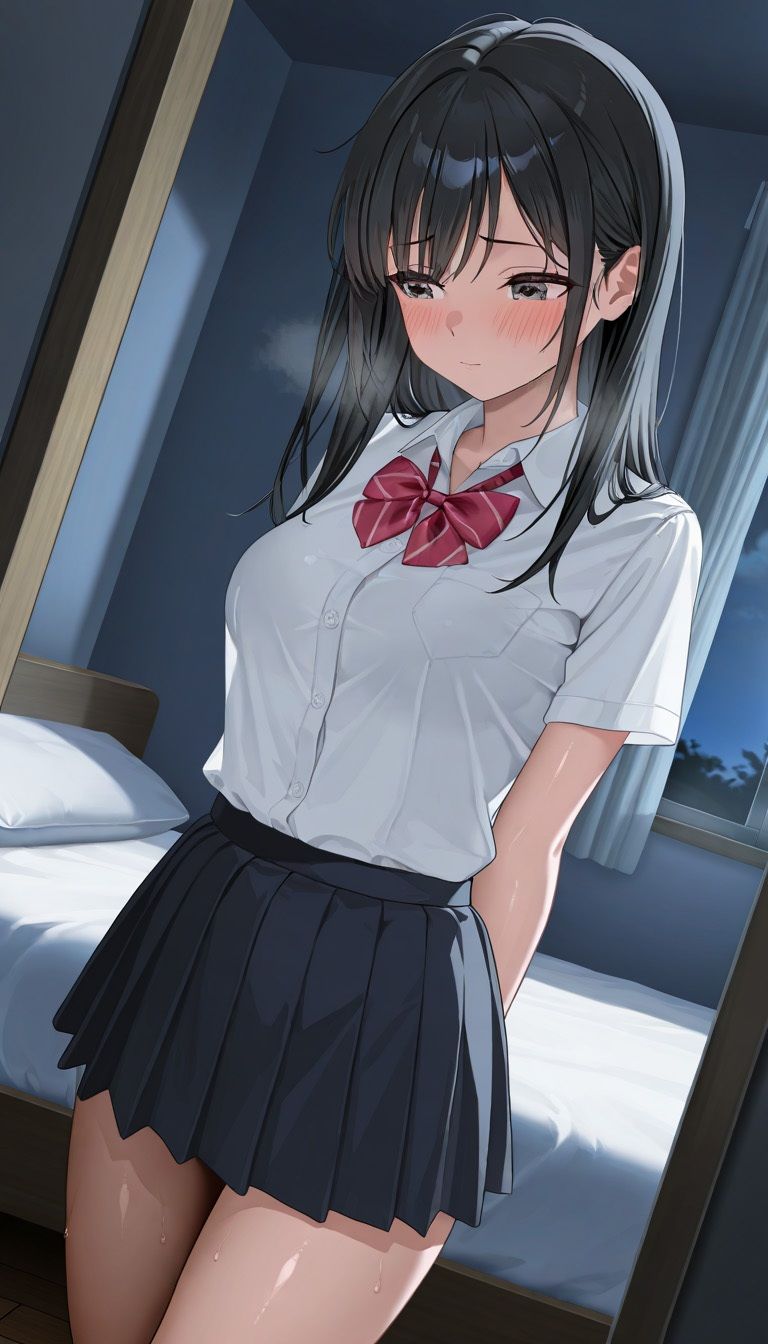 黒髪ロングJK（500枚）