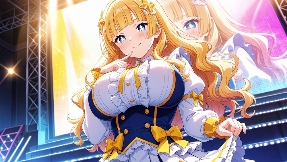 サンプル画像4:爆乳アイドルが淫らに堕ちる！ライブ中も絶頂調教(御一堂) [d_512385]