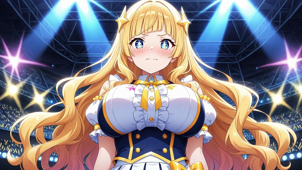 サンプル画像5:爆乳アイドルが淫らに堕ちる！ライブ中も絶頂調教(御一堂) [d_512385]