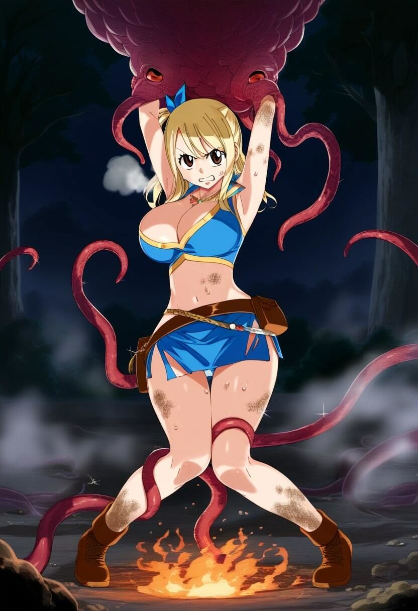 サンプル画像3:ルーシィ・ハー〇フィリア vs ぬるぬる触手(Nakki_触手・ヒロピン) [d_512756]