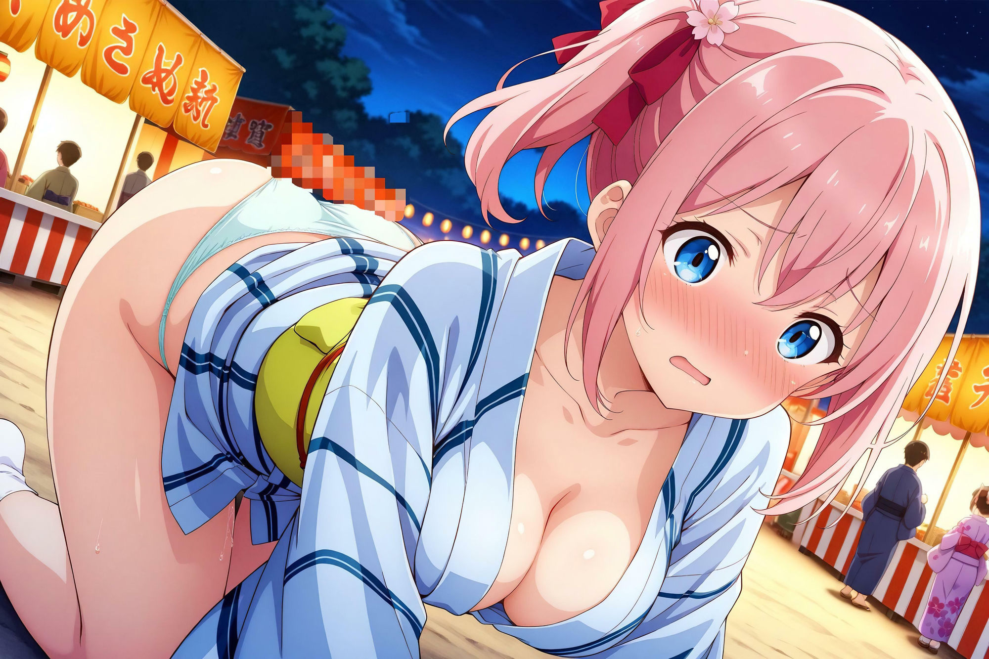 サンプル画像4:SEX学園 〜エッチな夏祭り〜 in屋台(AI Beauties Lab) [d_513054]