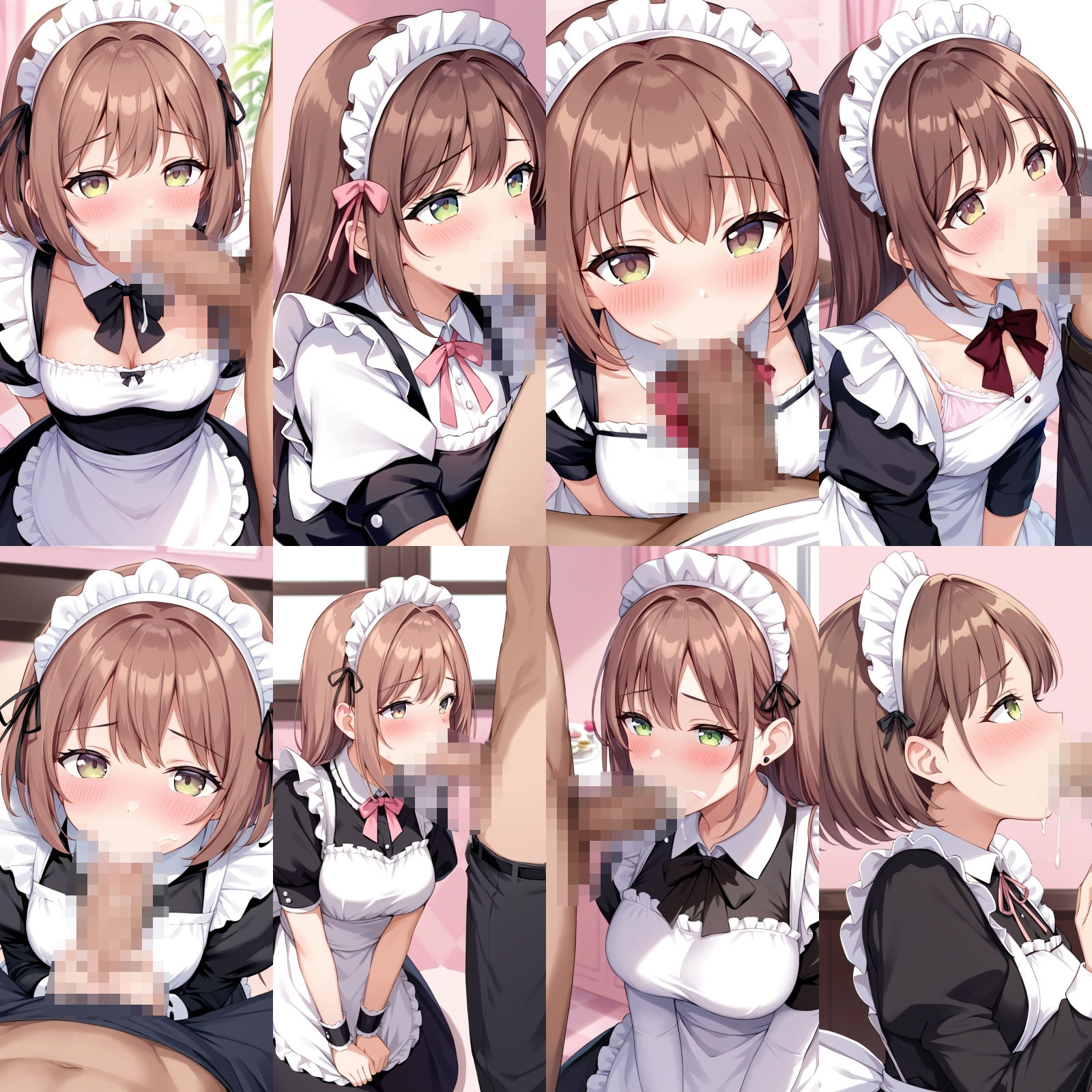 サンプル画像4:ご奉仕メイドのフ〇ラとパンティー【500枚】(女子高生) [d_513177]