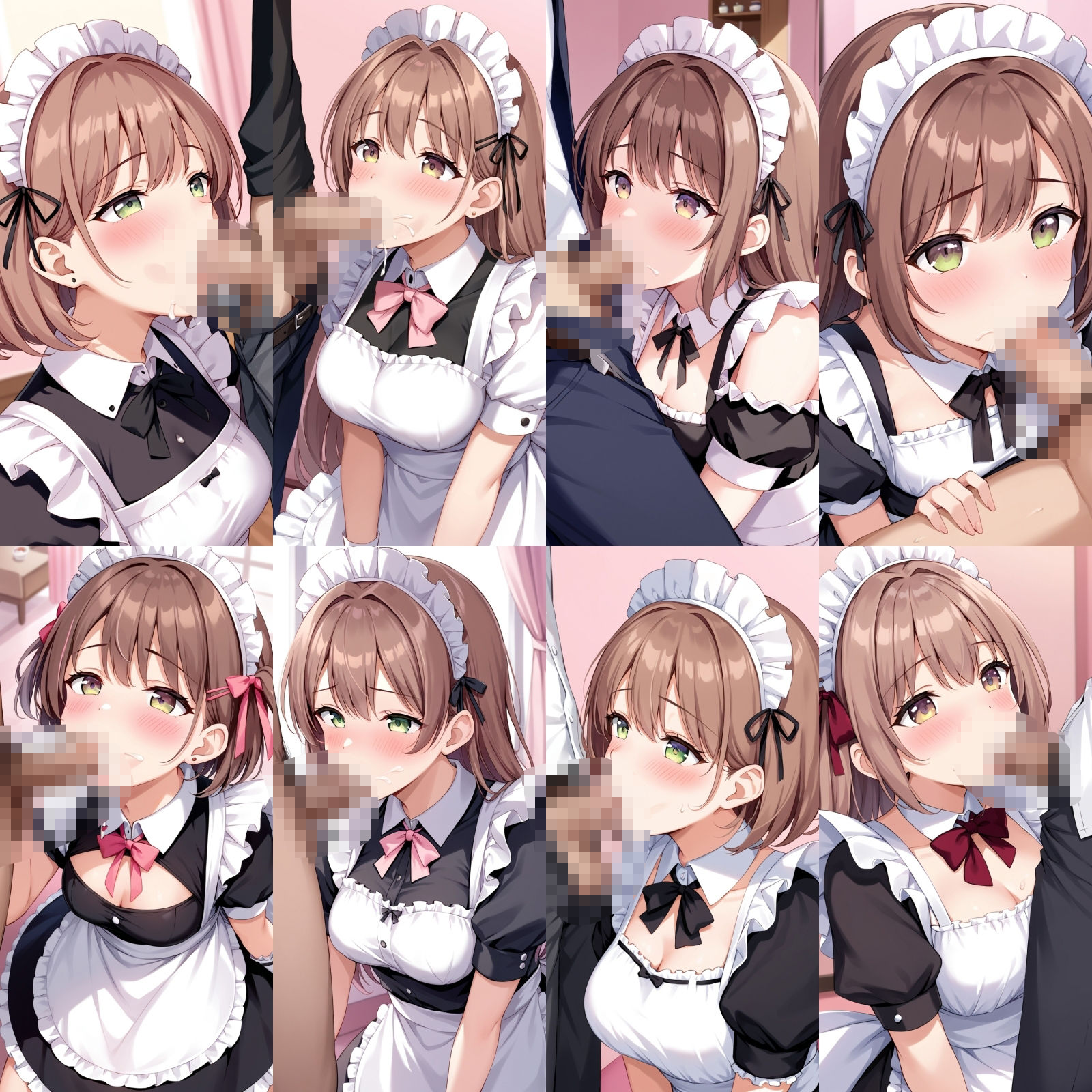 サンプル画像5:ご奉仕メイドのフ〇ラとパンティー【500枚】(女子高生) [d_513177]