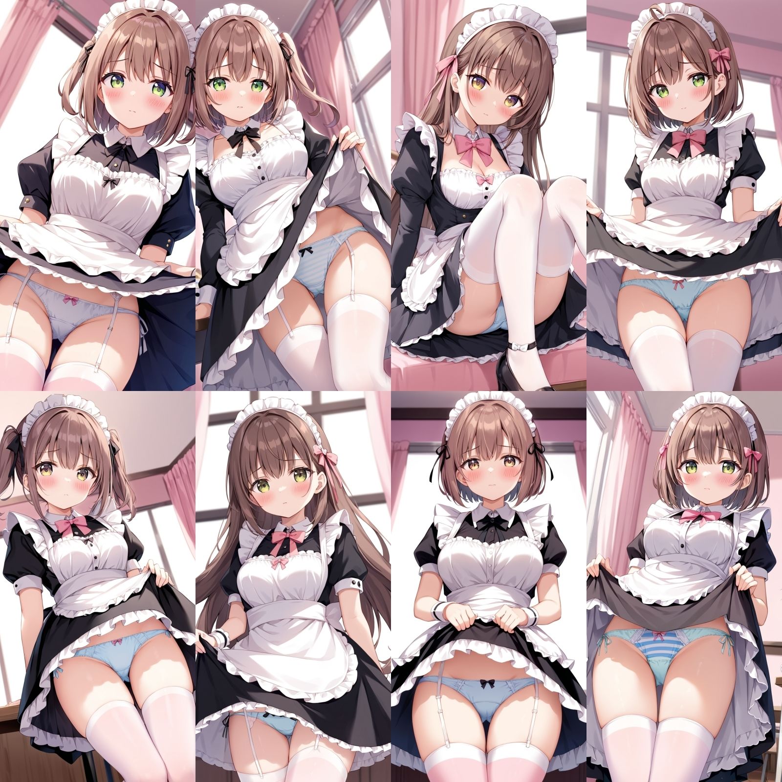 サンプル画像6:ご奉仕メイドのフ〇ラとパンティー【500枚】(女子高生) [d_513177]