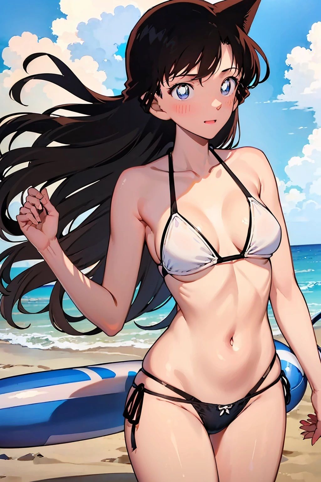 サンプル画像2:毛〇蘭 白ビキニとおっぱい（58枚）(きたあかりアート) [d_513268]