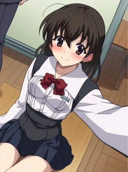 サンプル画像1:SchoolDaysの西園寺世界から送られてきた自撮り写真(自撮りサークル  イカスミ工房) [d_513348]