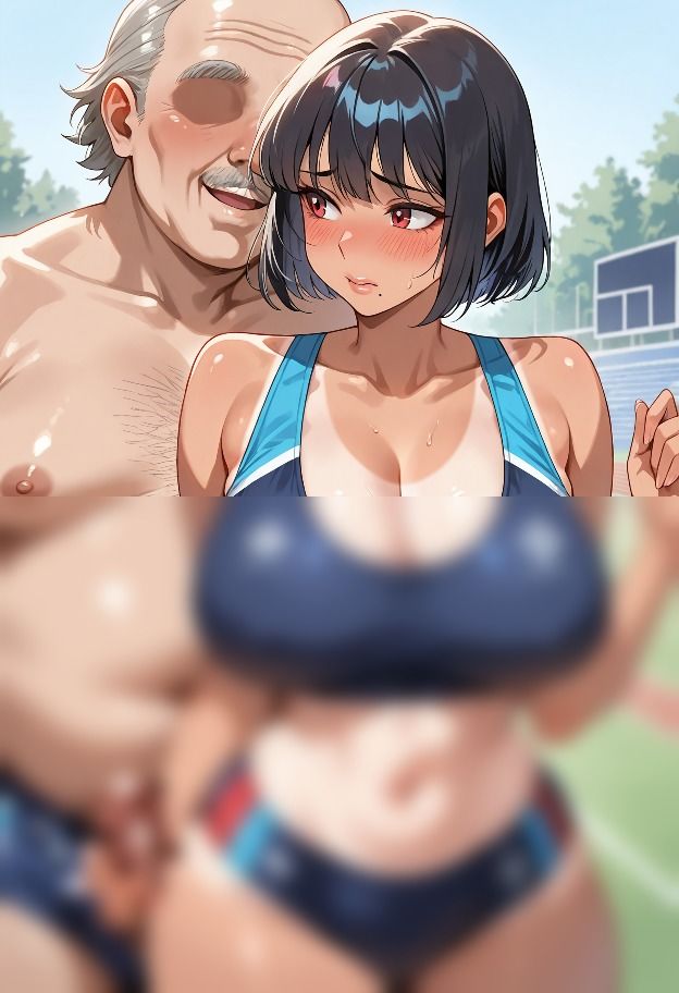 サンプル画像2:厳選  陸上女子xおっさん 特集！！！(えーあいぱたーん) [d_513432]