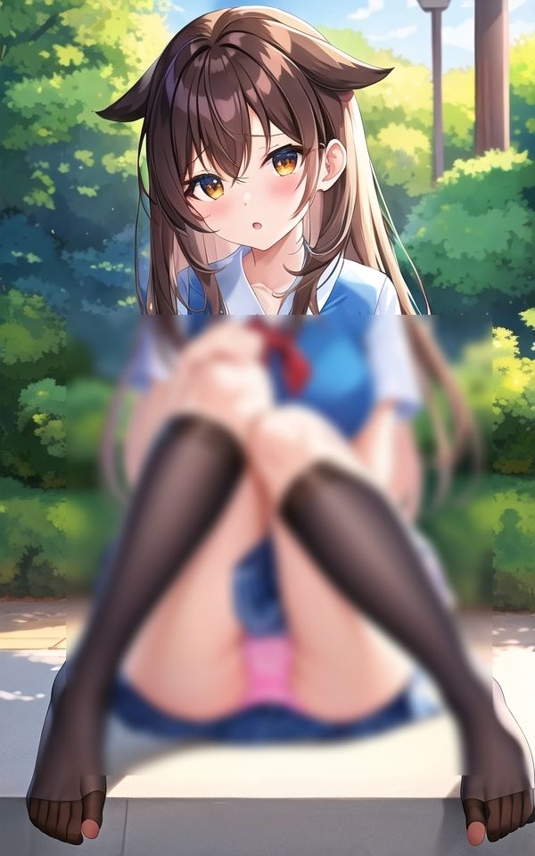 サンプル画像2:先輩の下着姿はエッチなピンク(ペロメロン) [d_513566]