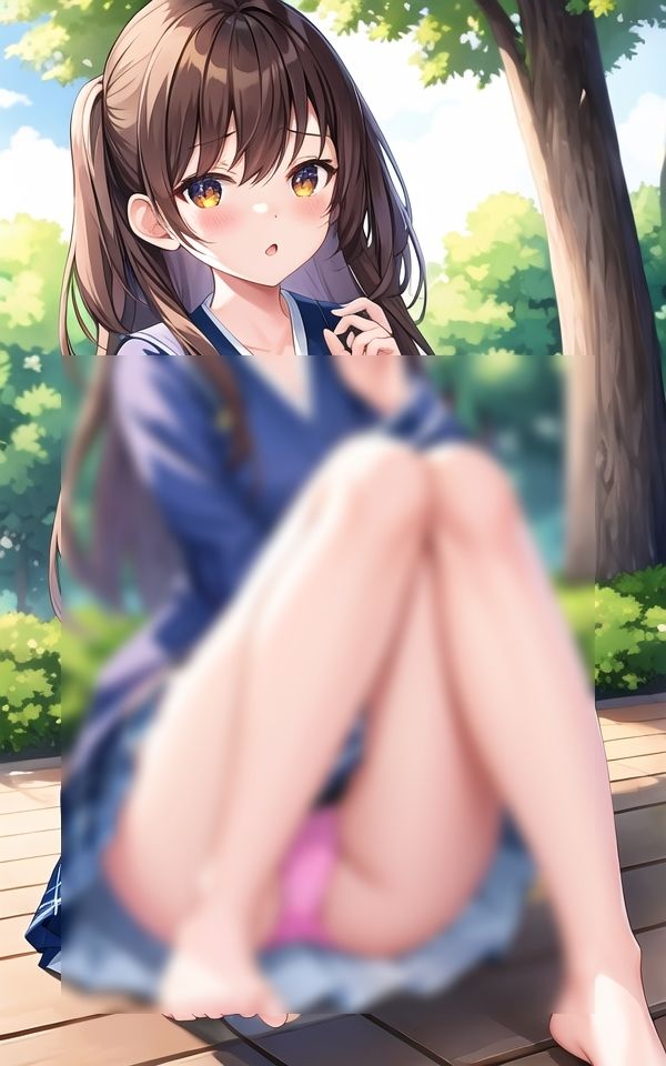 サンプル画像3:先輩の下着姿はエッチなピンク(ペロメロン) [d_513566]