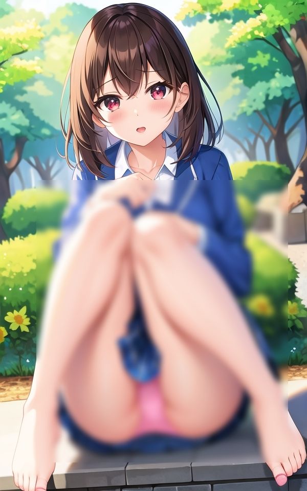 サンプル画像4:先輩の下着姿はエッチなピンク(ペロメロン) [d_513566]