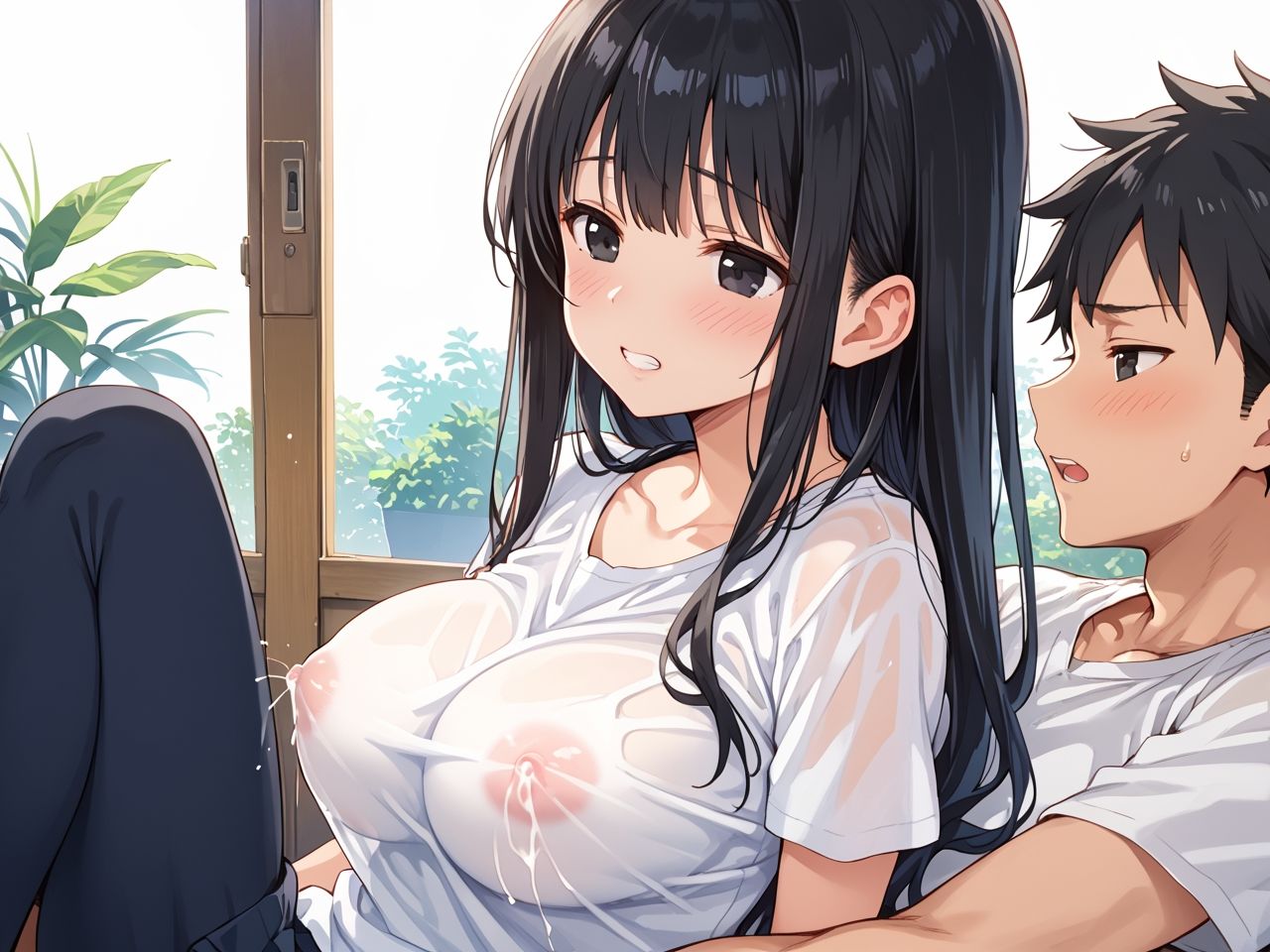 サンプル画像1:ノーブラJK即ハメ(すきやきんまん) [d_513599]