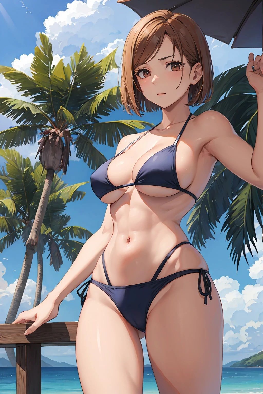 サンプル画像1:釘崎〇薔薇  巨乳とビキニ（89枚）(メークインアート) [d_513785]