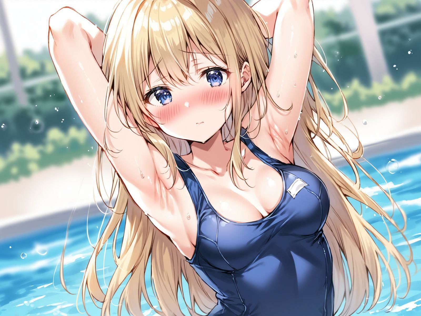 サンプル画像1:コバルトブルーのサングラスをかけたプール監視員はギャルの腋の監視がお好き(カオスクッキング倶楽部) [d_513837]