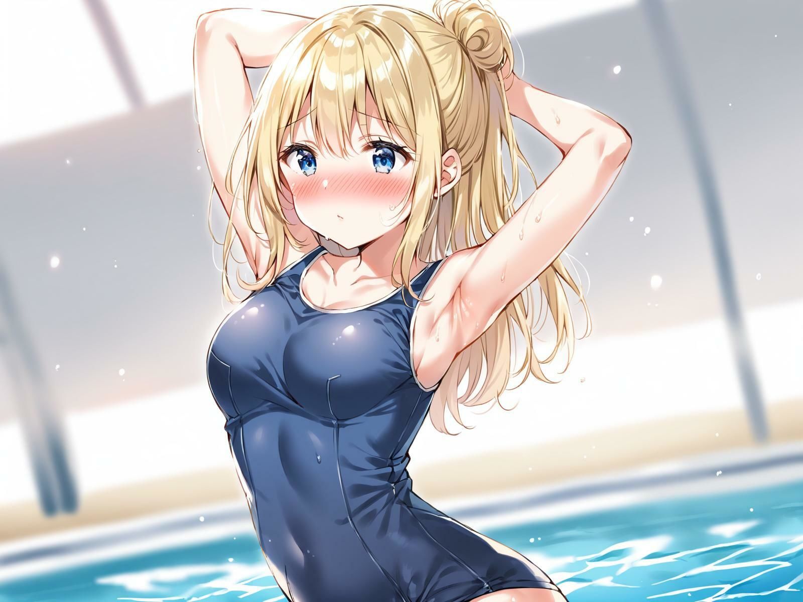 サンプル画像2:コバルトブルーのサングラスをかけたプール監視員はギャルの腋の監視がお好き(カオスクッキング倶楽部) [d_513837]