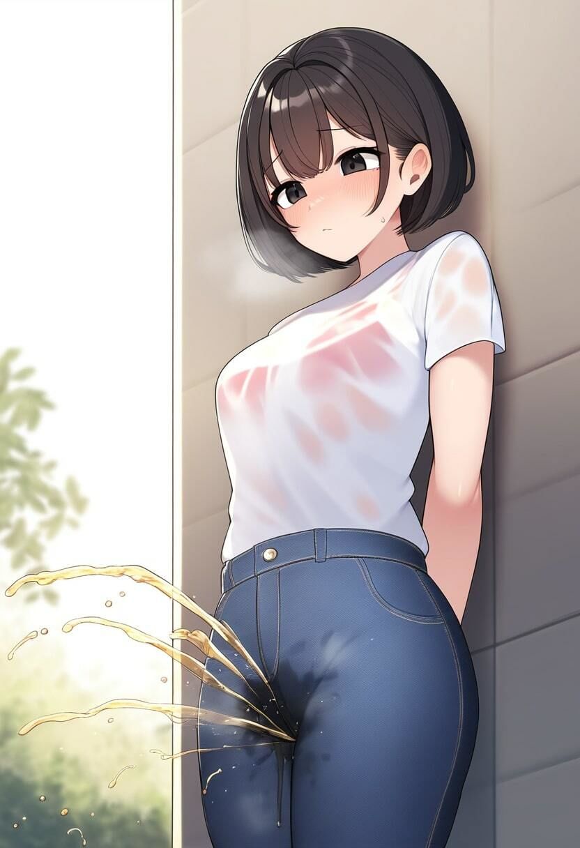 サンプル画像2:ジーパン姿でおもらし(色気の垂れ流し) [d_513945]