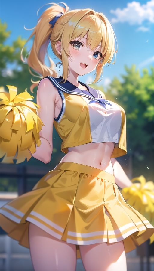 サンプル画像2:金髪ギャルチアガール(くろめあい) [d_513971]