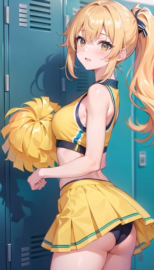 サンプル画像3:金髪ギャルチアガール(くろめあい) [d_513971]