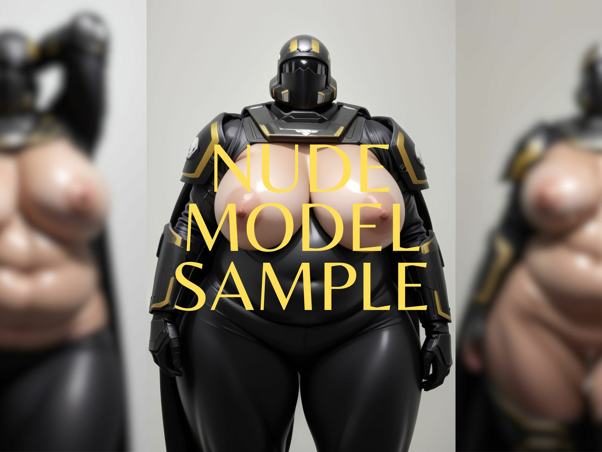 サンプル画像2:NIKUKAN NUDE MODEL_vol.24_ガチムチ体型_スーパーアースの守護者(肉感至上主義) [d_514012]