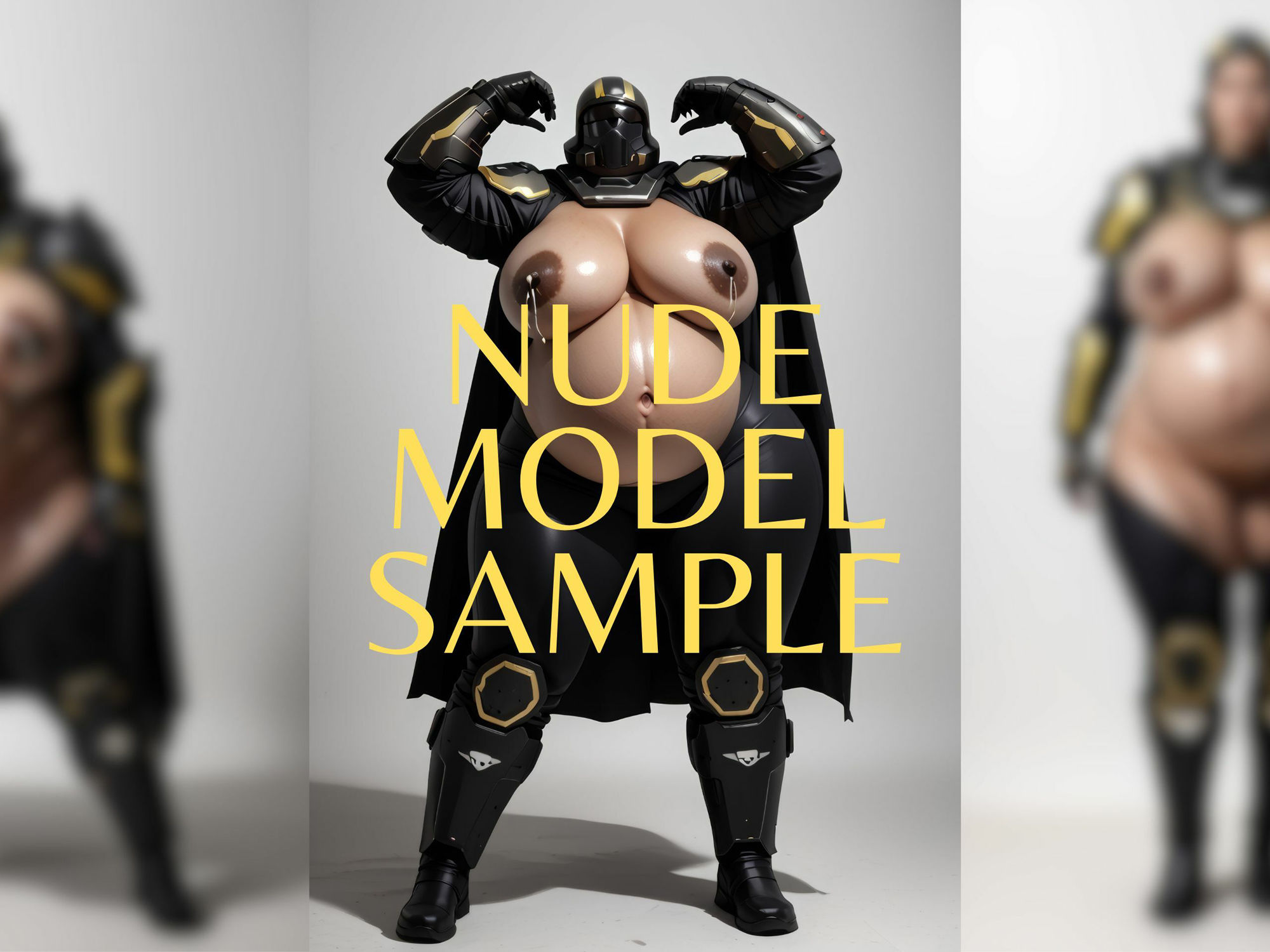 サンプル画像3:NIKUKAN NUDE MODEL_vol.24_ガチムチ体型_スーパーアースの守護者(肉感至上主義) [d_514012]