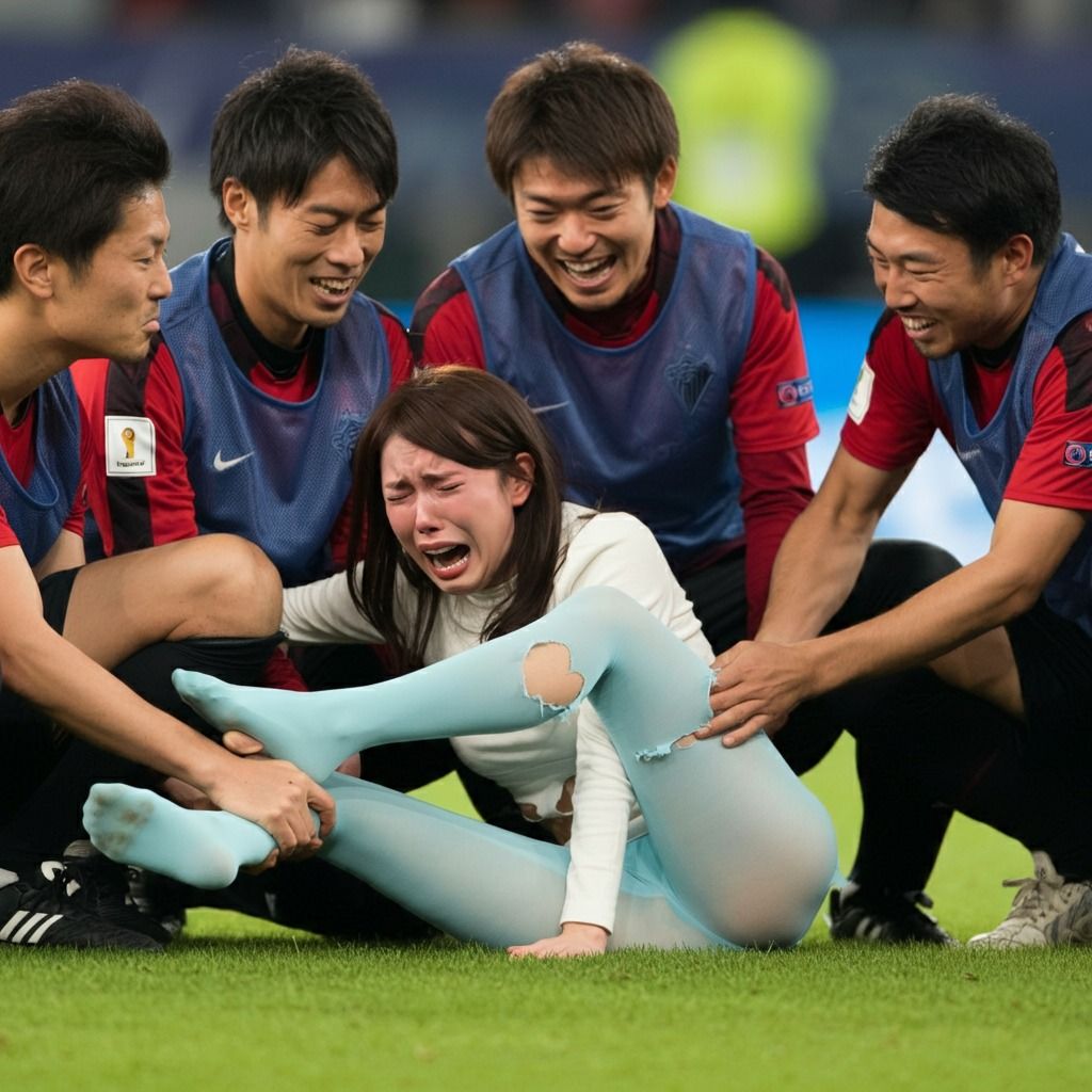 サンプル画像3:セクハラ×泣き顔 AI画像集 300枚超(リアルでおバカな羞恥シチュエーション製作所) [d_514187]