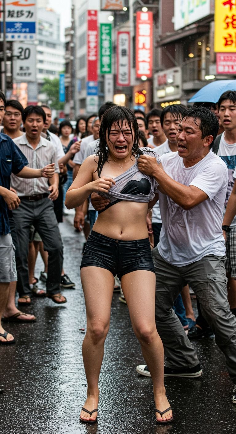 サンプル画像4:セクハラ×泣き顔 AI画像集 300枚超(リアルでおバカな羞恥シチュエーション製作所) [d_514187]