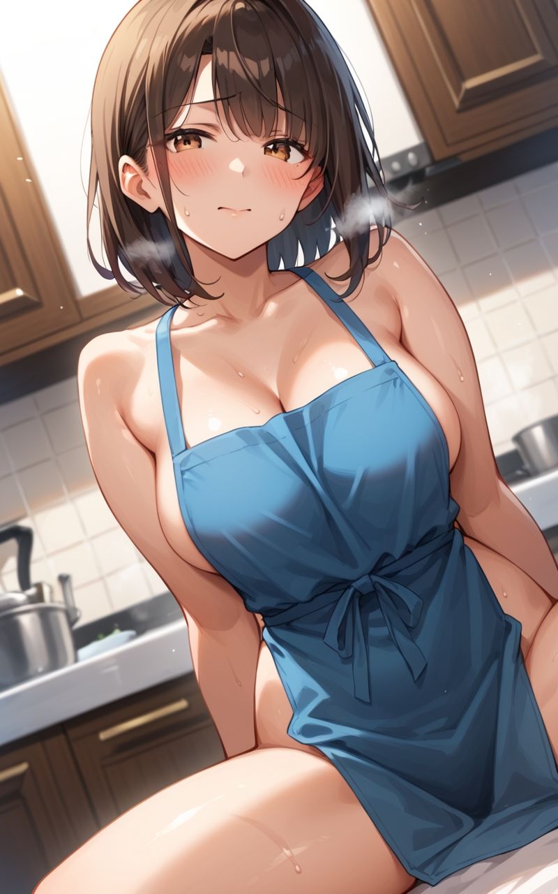 サンプル画像2:＃M字開脚×＃裸エプロン(Cista) [d_514190]