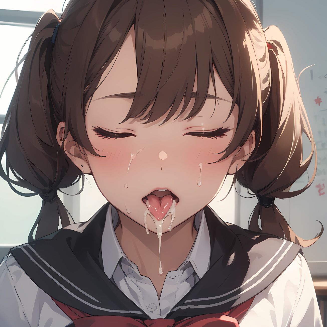 サンプル画像1:【174枚】おち○ぽミルク大好きなセーラー服のツインテール美少女(紺色ドリーム) [d_514440]