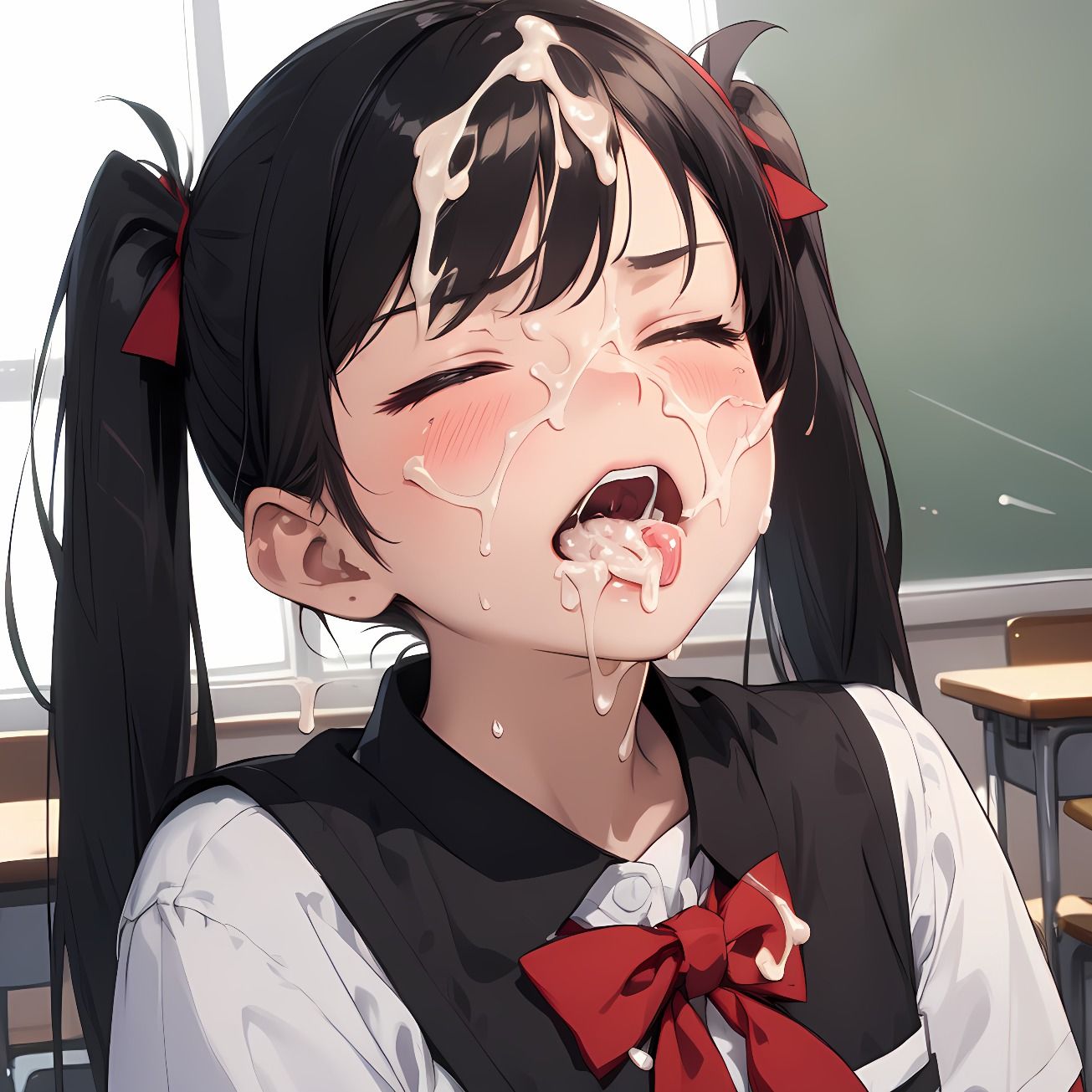 サンプル画像5:【174枚】おち○ぽミルク大好きなセーラー服のツインテール美少女(紺色ドリーム) [d_514440]