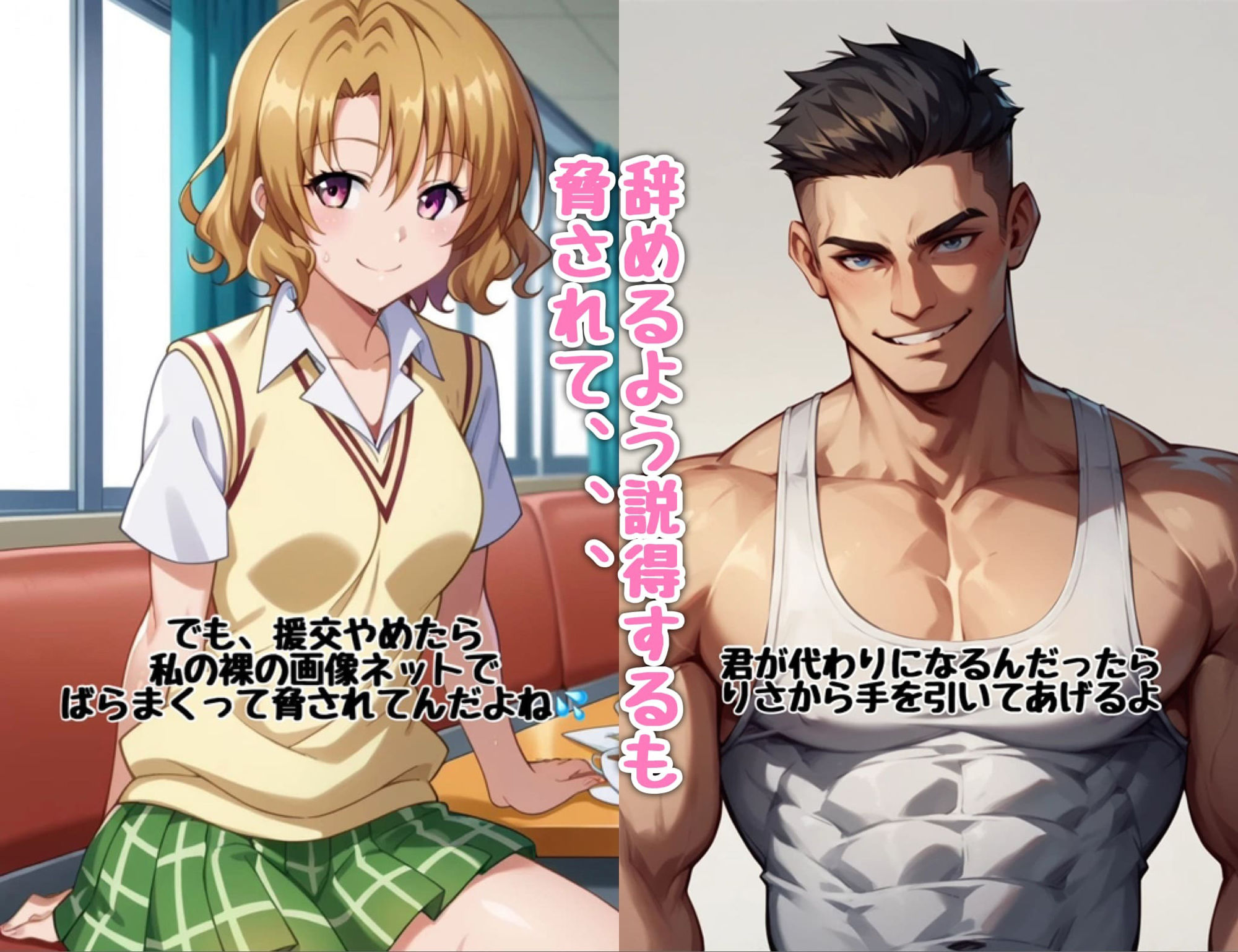 サンプル画像3:古手川さん、友達の代わりに援交デビュー(汁なし担々麺) [d_514576]