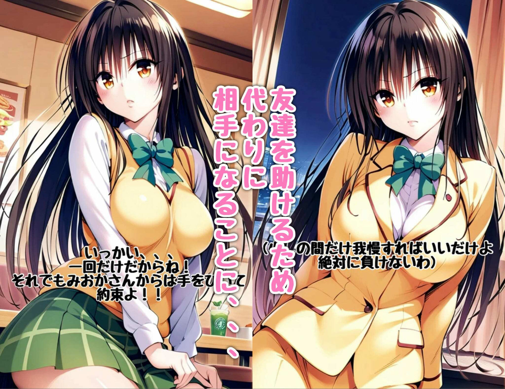 サンプル画像4:古手川さん、友達の代わりに援交デビュー(汁なし担々麺) [d_514576]