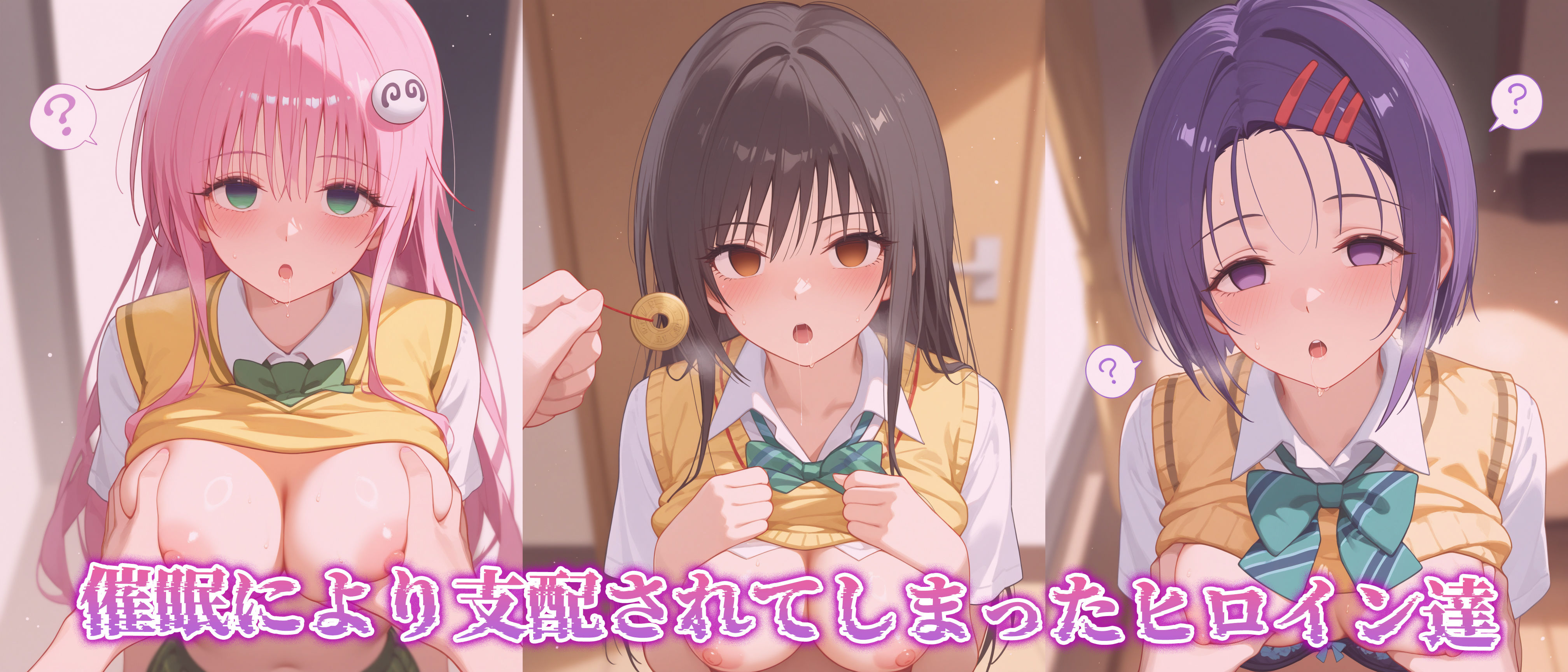 【催●性支配】強●淫乱ヒロイン化 ToLOVEる編 【ラ○・サタリン・デビルーク/古○川唯/西○寺春菜】