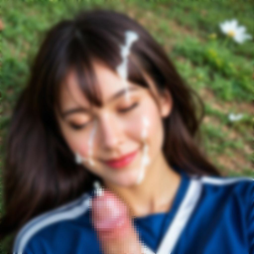 サンプル画像2:【ぶっかけ画像集】陸上女子編〜美女アスリートにザーメン発射！(AI美エロ) [d_514749]