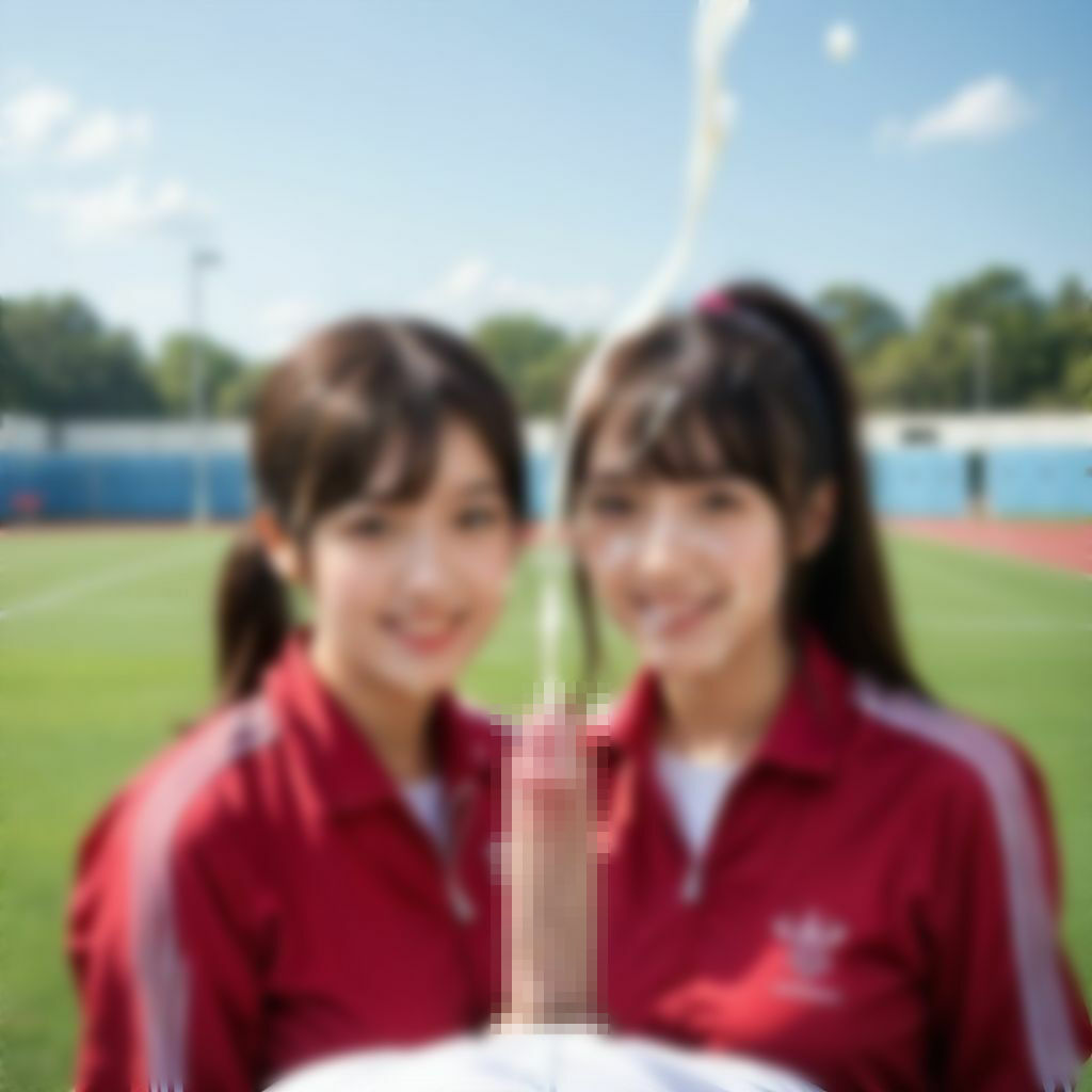 サンプル画像6:【ぶっかけ画像集】陸上女子編〜美女アスリートにザーメン発射！(AI美エロ) [d_514749]