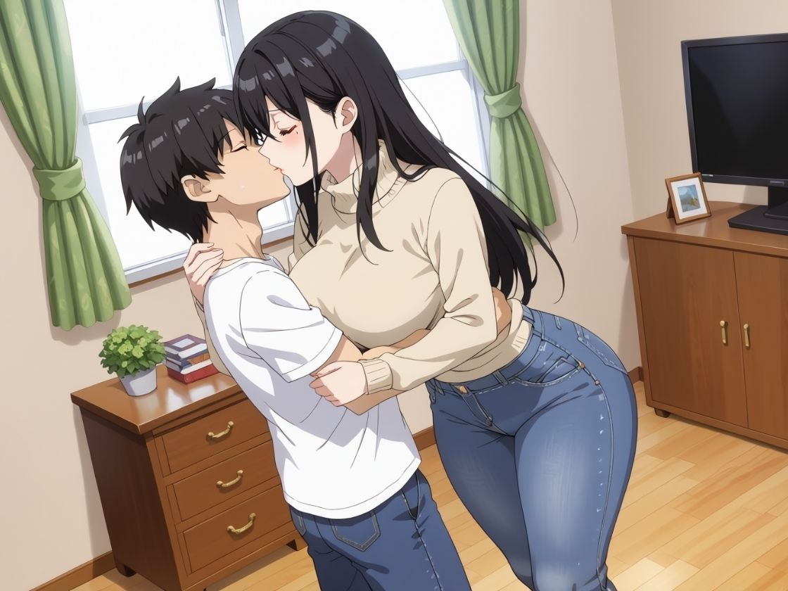 サンプル画像1:美人な母親と近親相姦ヤりまくり性活(そいやっさ) [d_514767]