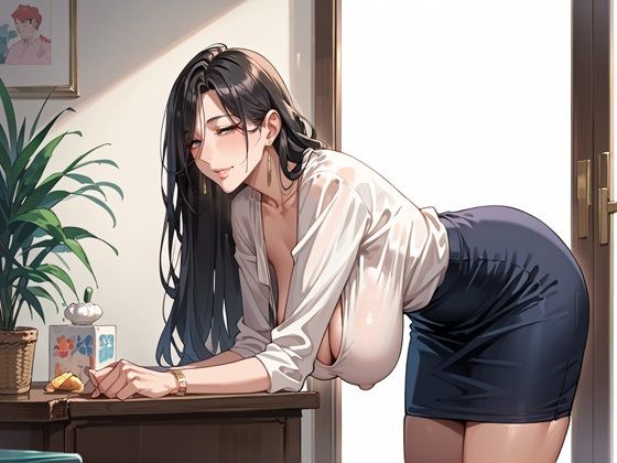 サンプル画像1:年下クンとの壮絶なベロチューで性欲が爆発した垂れ乳人妻(熟成ハム) [d_514781]