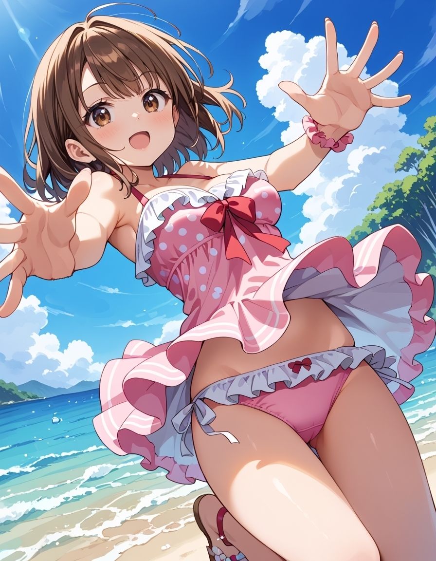 サンプル画像1:キュートな夏模様 -少女たちが魅せる可憐な瞬間-(甘艶工房) [d_514834]