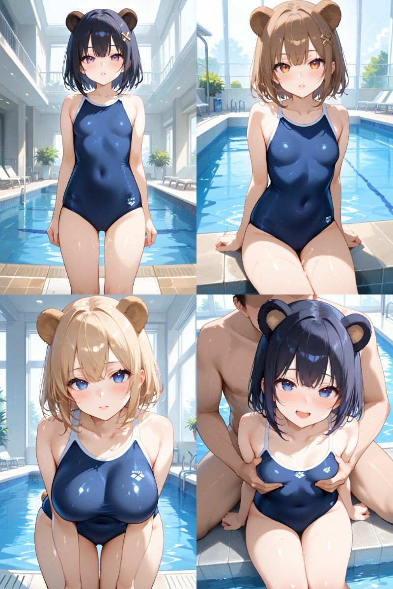 サンプル画像1:ケモミミ？の楽園 くま 水着編(ツースリーステーション) [d_514855]