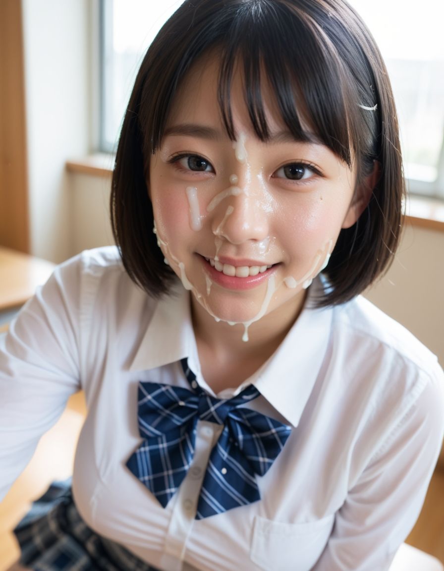 サンプル画像2:女子校生 顔射・ぶっかけ3(君たちはどうシコるか) [d_514892]