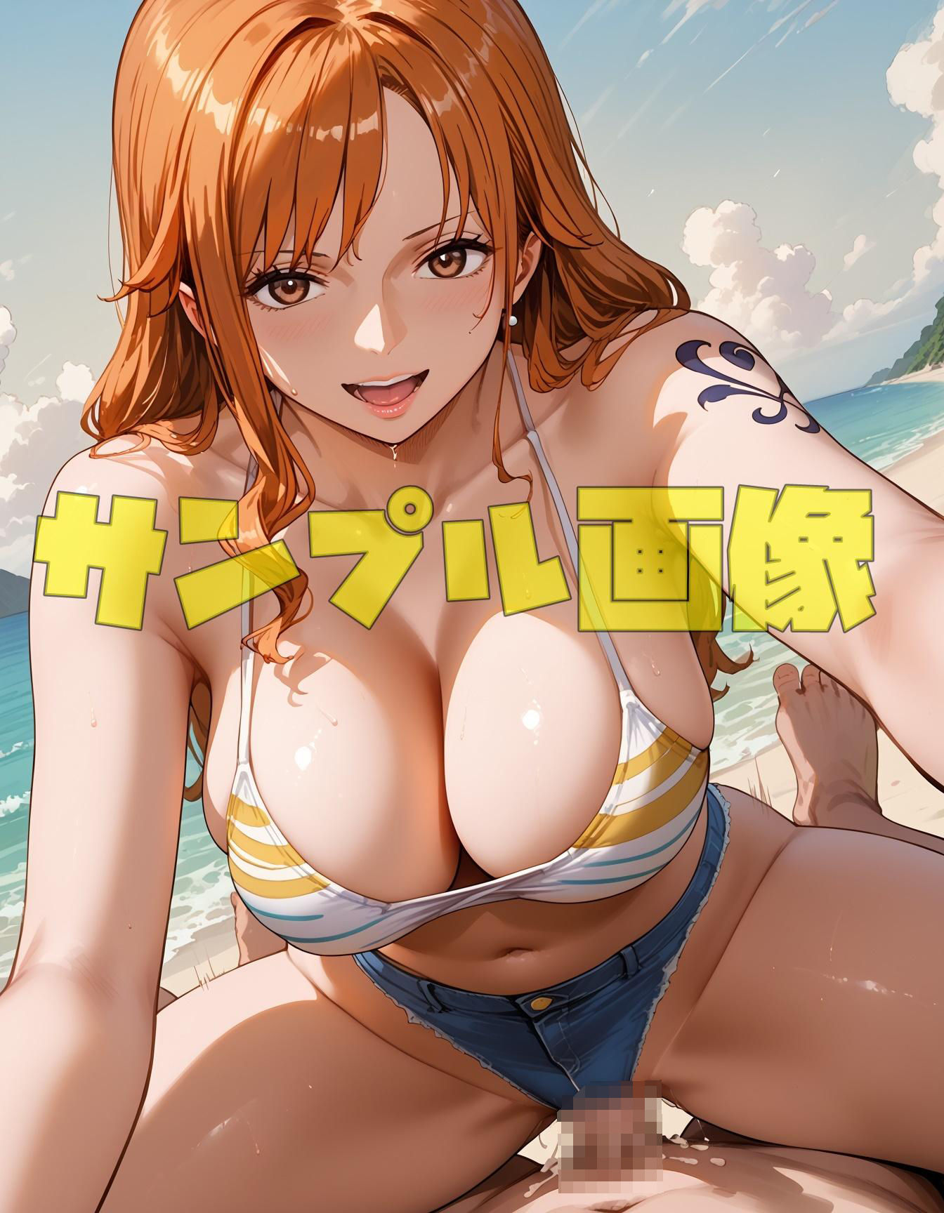 サンプル画像3:泥棒猫のビーチはサカり場 ACT.1(ツチノコ工房) [d_514959]