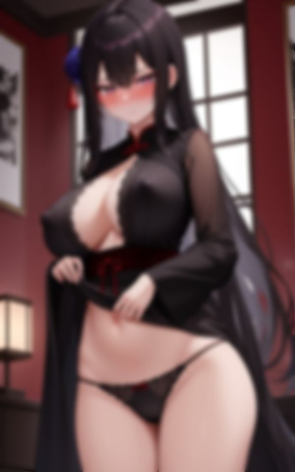 サンプル画像1:魅惑のチャイナドレスで誘惑してくる爆乳ビッチの天然美女(あい高画質出版) [d_514989]