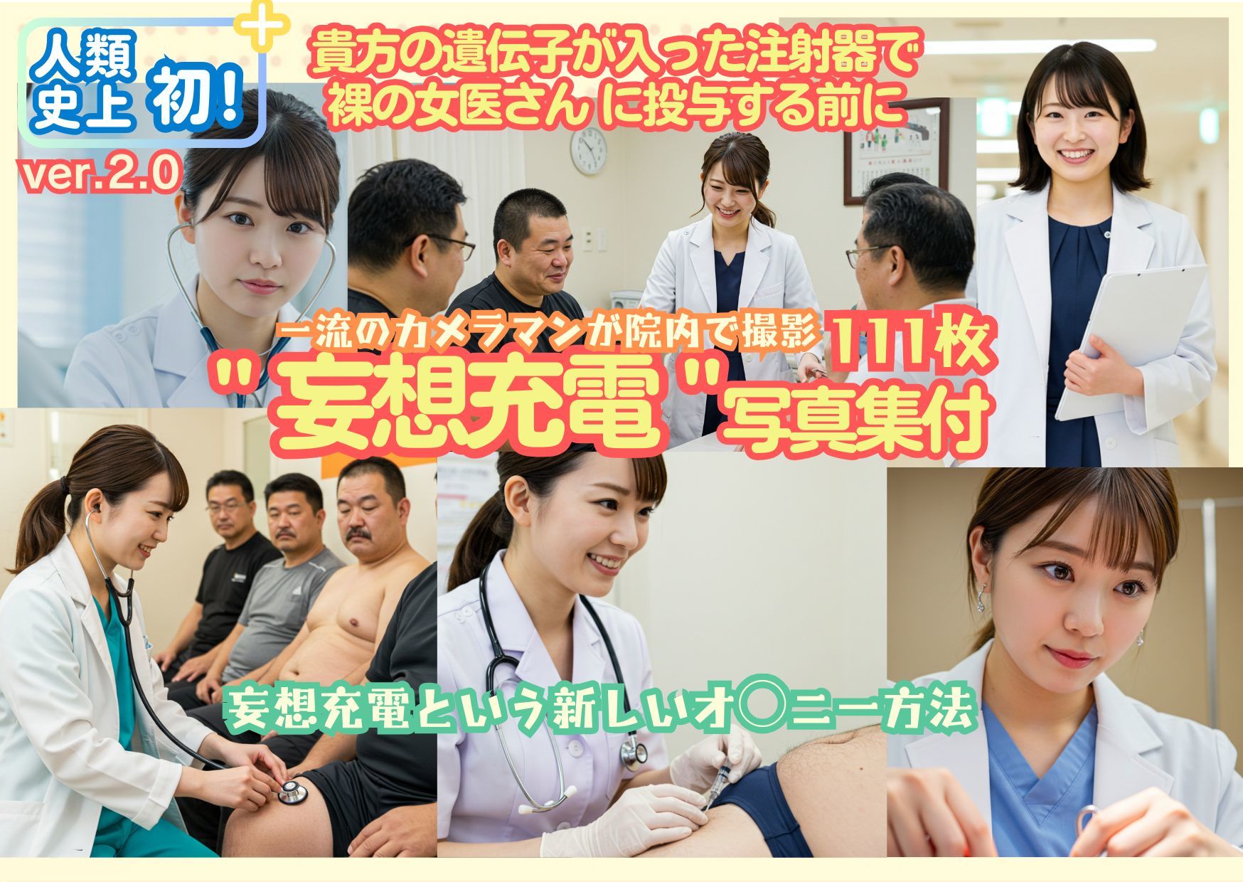 サンプル画像4:■【人類史上初！】前代未聞！ 今まで覗けなかった日本一かわいい女医さん333人！ 第10弾「新人研修医の裸だけが拝める」Xデー到来！！実写系■(k.AI World) [d_515100]