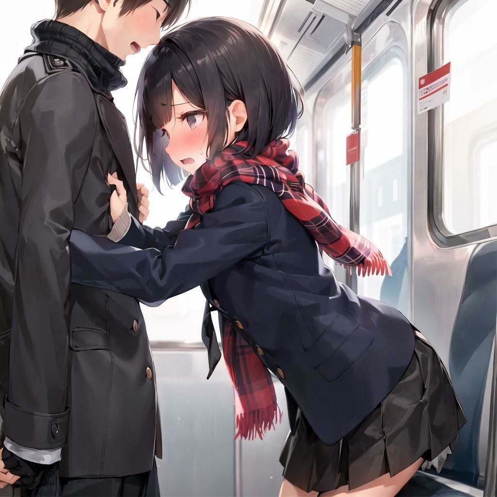 制服フェチ  冬の電車の立ちバック編のサンプル画像 6