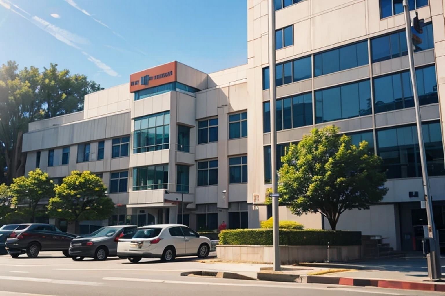 サンプル画像1:病院  背景素材(豊川内角) [d_515245]